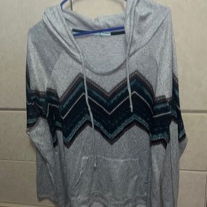 Super light weight hooded long sleeve